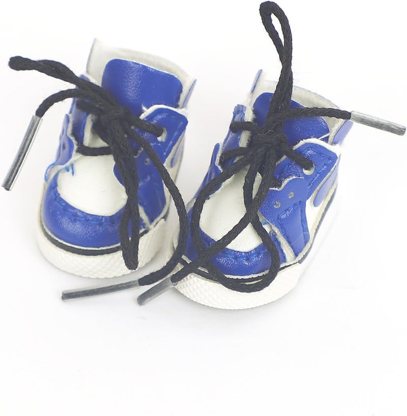 Jojedomo Compatible with Labubu Doll Shoes for 17cm Doll,Shoes Used for Labubu Accessories (N-Bule) - Image 1